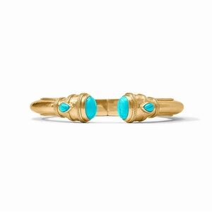 NWT Julie Vos Turquoise Cannes Demi Cuff Regular Size